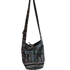 Tribe Azure Hobe Shoulder Bag Tote Boho Striped Hippie Purse